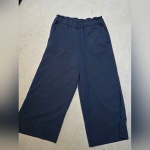 H&M Dark Blue Wide-Leg Pants